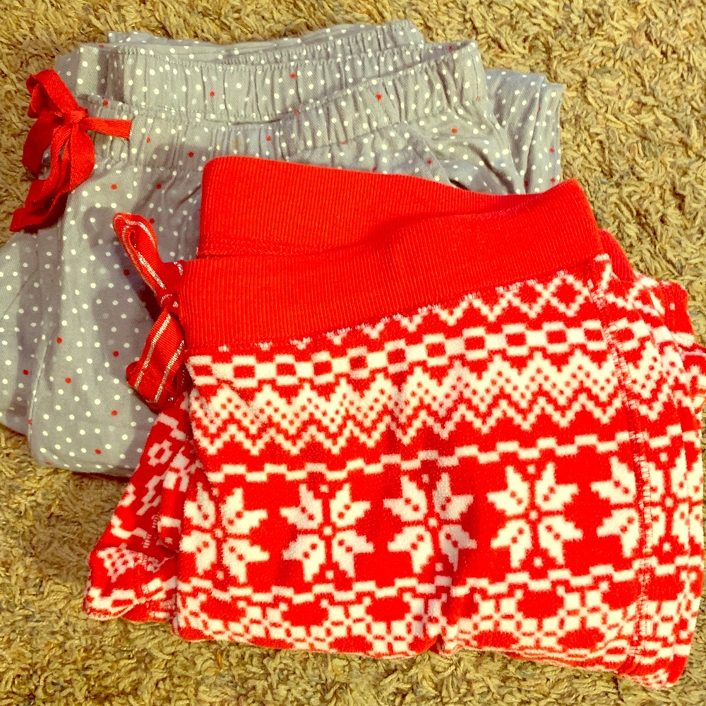 Warm cozy pajama pants bundle.